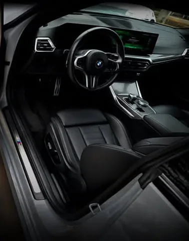 A spotless BMW interior after the detail